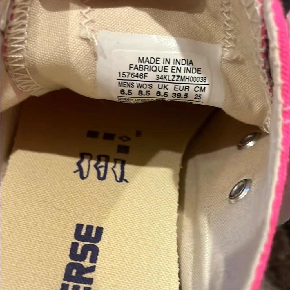 Converse Pink and White Chuck Taylor Sneakers - Picture 4 of 9